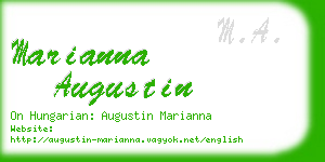 marianna augustin business card